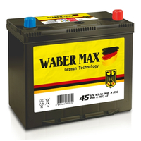 ავტომობილის აკუმულატორი WABER MAX 45AH/360A 12V JIS