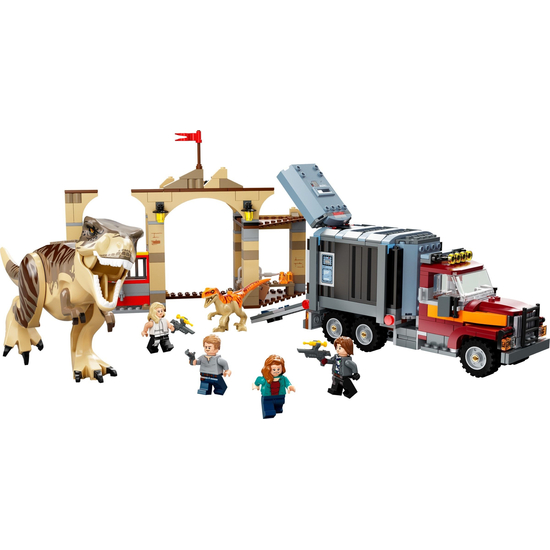 სათამაშო LEGO JURASSIC WORLF T. REX & ATROCIRAPTOR DINOSAUR BRAAKOUT (76948)