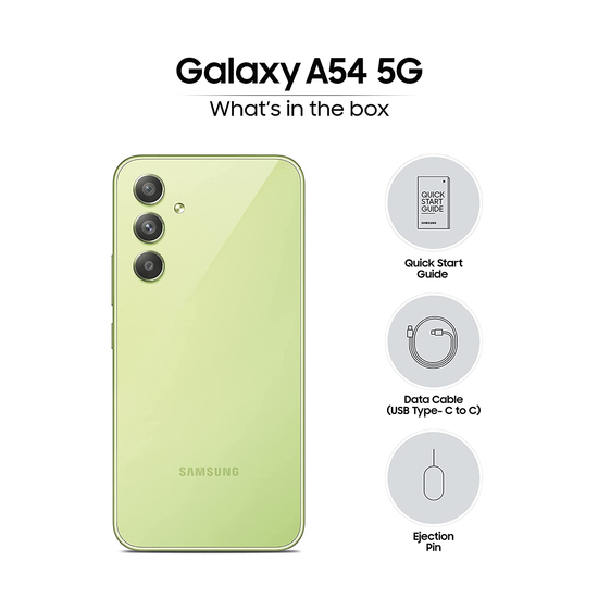 მობილური ტელეფონი SAMSUNG GALAXY A54 5G (A546E/DS) 8GB/128GB LIME