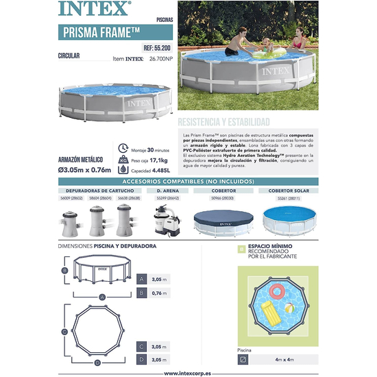 აუზი INTEX 26700 (305 x 76 სმ)
